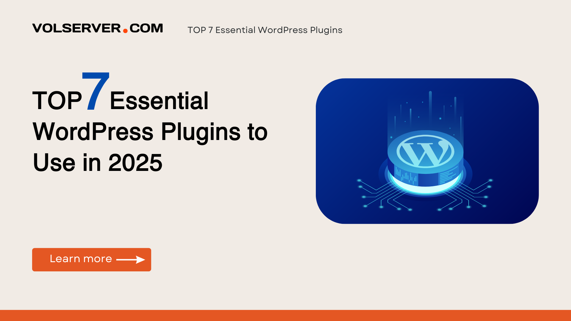 TOP 7 Essential WordPress Plugins to Use in 2025